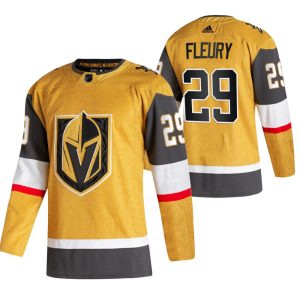 Vegas Golden Knights Pelipaita Marc-andre Fleury Kulta 2020-21 Alternate Authentic Player